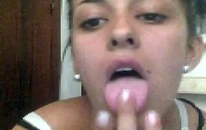 Horny girl in bathroom and her wet pussy