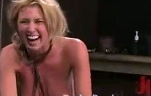 Hot amateur former track star bound made to cum! Zipper!