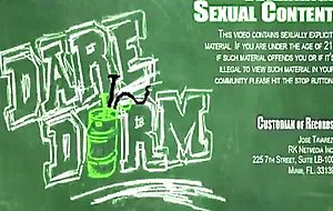 Girls 1 lucky guy in college dorm