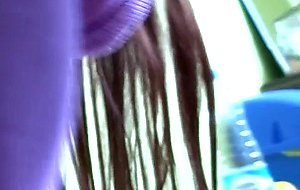 Kinky babe shows a closeup of her cunt