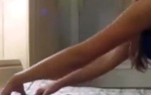 Sexy blonde girlfriend oral
