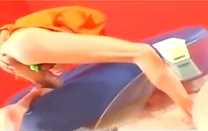 Cute boy Mark plays with some anal beads