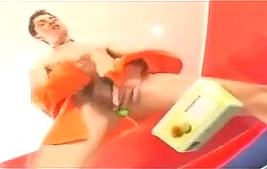 Cute boy Mark plays with some anal beads