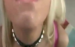 Big booby blonde throat fucked