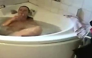 Video of his naked wife in my tub