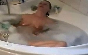 Video of his naked wife in my tub