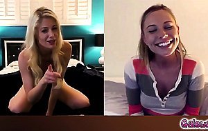 Aidra and Charlotte quietly masturbates thru video call