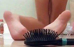 Teen masturbating in her bathroom