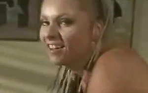 Bitch with braids gets fucked in the ass