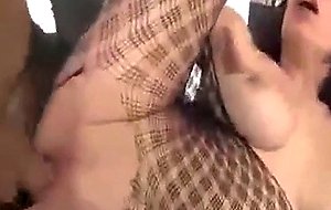 A playful brunette penetrated by a large dick