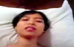 Tight Asian pussy gets fucked by a huge cock