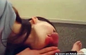 Video of a steamy Asian blowjob