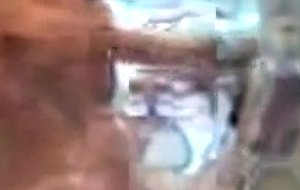 Amateur tranny takes a shower