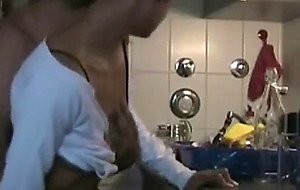 Great couple having some honey sex in the kitchen