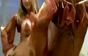 Hd two honey blondes stripping