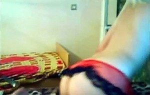 Sexy blond webcam girl pinkybabe fingering her tight pussy totally nude