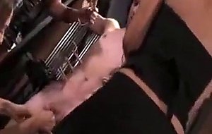 Wild sluts stripped a man during bondage
