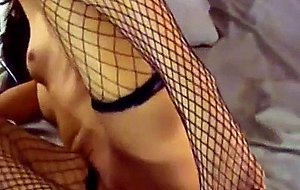 Latina girl in fishnet sex cams