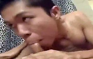Two asian boys fucking and kissing tenderly
