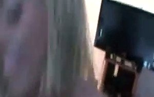 Sexy college blonde gets her pussy fucked intense