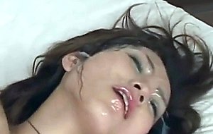Asial milf fucked and receives a perfect facial