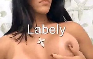 Sexy busty ts brunette solo teasing