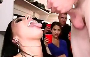Big tits chick gets the cock and cum