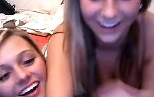 Girls teasing each other