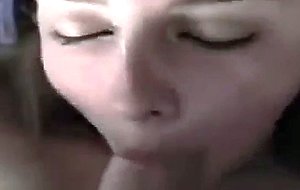 Teen girlfriend gets her pretty face facialized