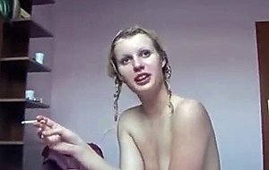 Blonde nympho teen gang banged