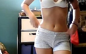 Webcam amateur tease tabbycat