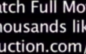 Blindfolded guy in trans threeway fucking