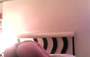 Chubby wife with huge ass rides cock