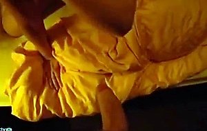 Blonde slut taking two dicks