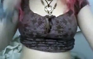 Busty amateur whips them out full 