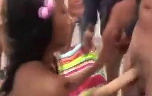 Huge tits black sandi jackman gets two dicks in her pus