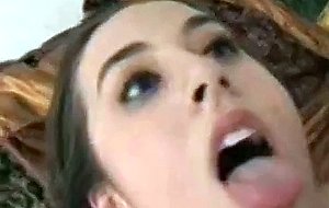 Mom big breasted wife loves cock
