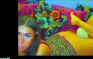 Beautiful petite webcam girl fingering her perfect pussy 1 