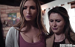 Two hot teens Paige Owens and horny babe Skylar Snow enjoyed pussy licking