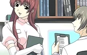 Bigboobed hentai nurse self masturbation
