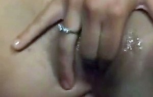 Very honey blonde anal fingering