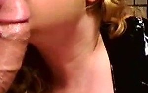 Sloppy bj and big tits