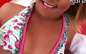Latin teen gf promised her bf he could anal fuck her on vacation