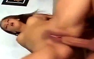 Cute teen face taking facial load after a fuck
