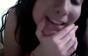 American teen plays with her big tits and shaved pussy on cam free teen clips 73938 hi