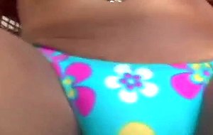 Latina titty tranny masturbates