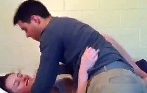 Horny students make a sextape in their dorm