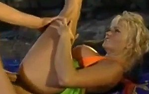 Hot blonde beach sex 