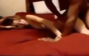 Cute amateur redhead interracial