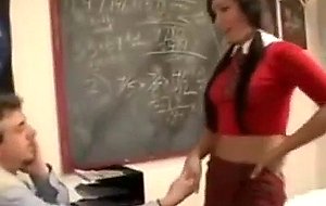 Spoiled ts teen honey drilled by her old teacher